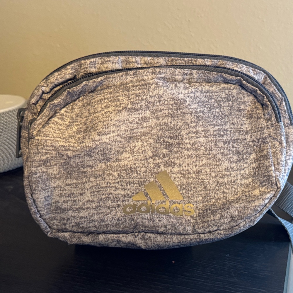 Adidas Heathered Gray Belt Bag